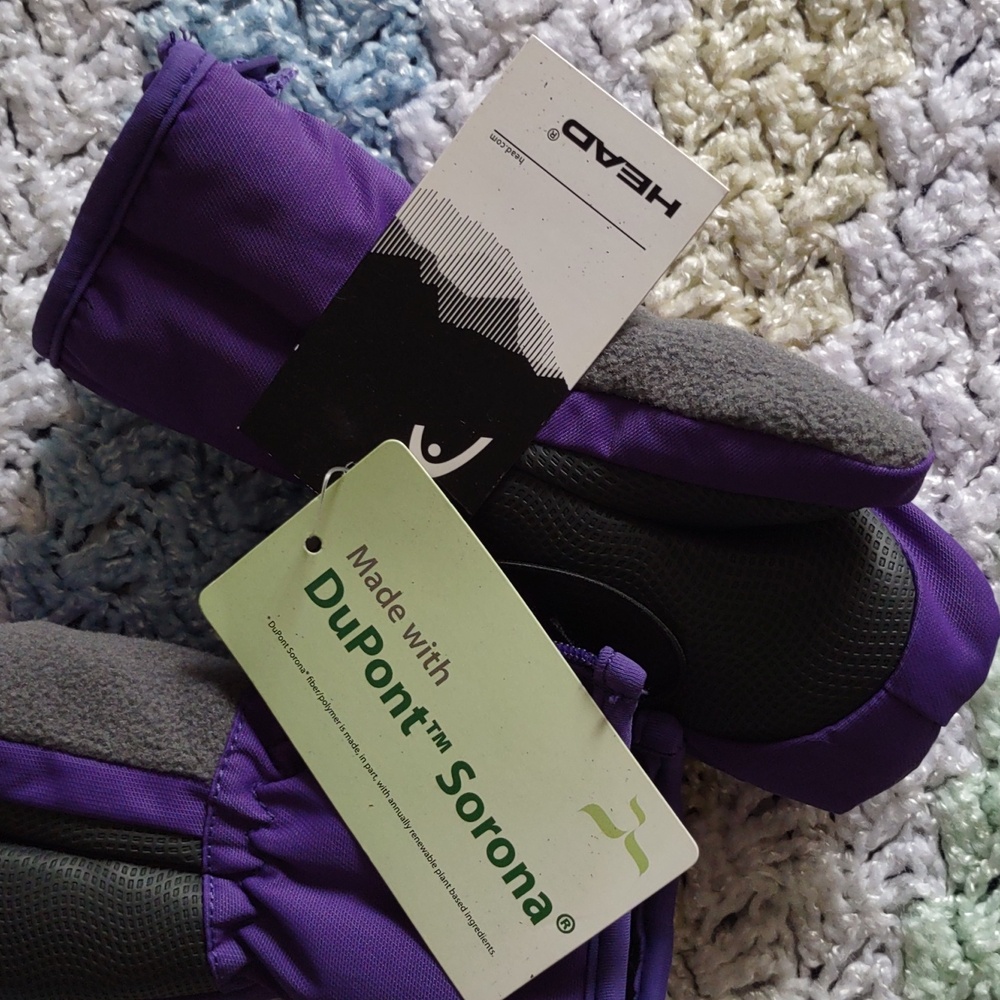 Head XXS Jr. Ski Mitten Purple Dupont Sorona - Picture 8 of 13